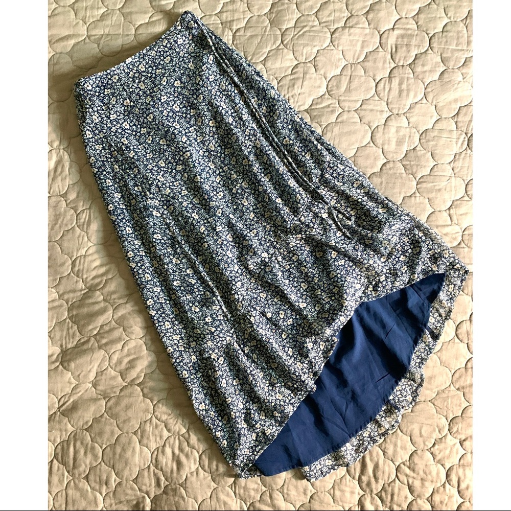 Abercrombie & Fitch Floral Wrap Skirt